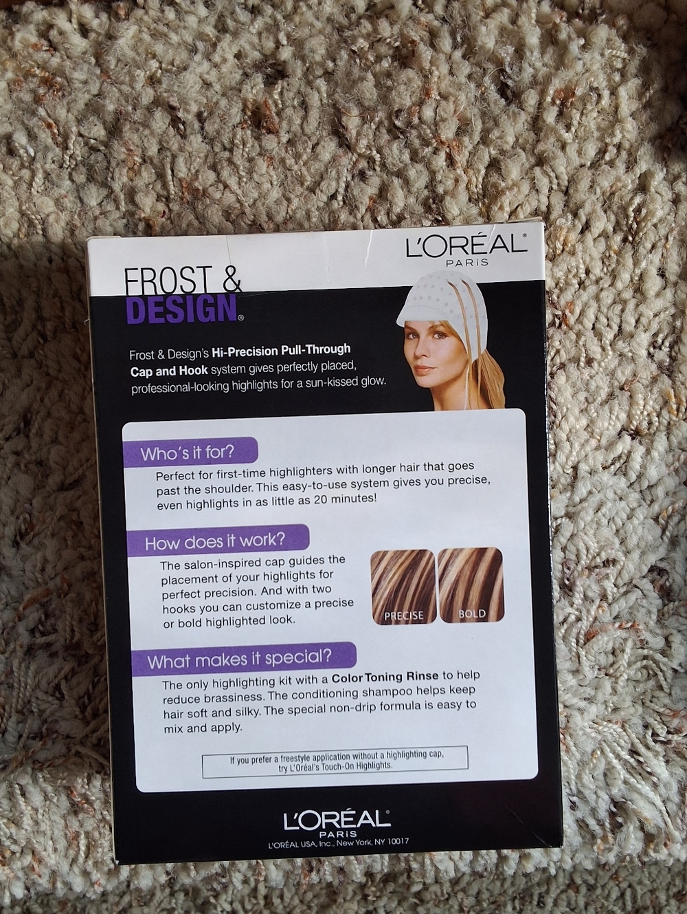 #1 Set NEW, L'Oreal Frost & Design Highlighting Cap Set in Champagne Blonde - Picture 4 of 5